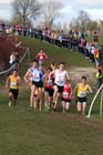 Jonathan Brownlee (Yorkshire) left and Keith Gerrard (Lancashire) lead the Senior Mens race, McCain Inter Counties Cross Country, Cofton Park, Birmingham.